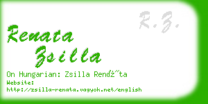 renata zsilla business card